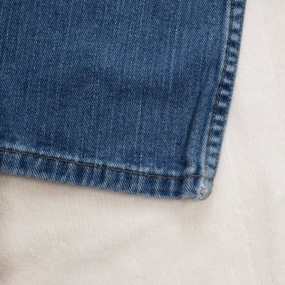 Adjustable Waist Relaxed Straight Leg Blue Jeans Size 14 Reg Levis Signature - Picture 10 of 11